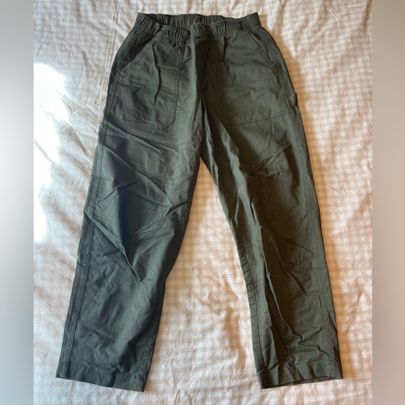 old navy army green pull on utility pants - Picture 3 of 5